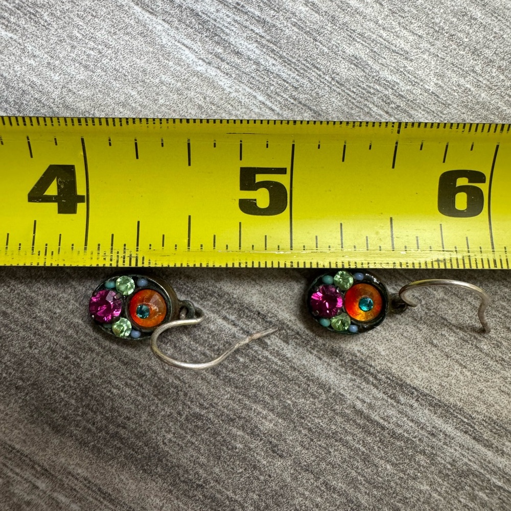 Dainty Multicolor FireflyEarrings - Picture 2 of 2